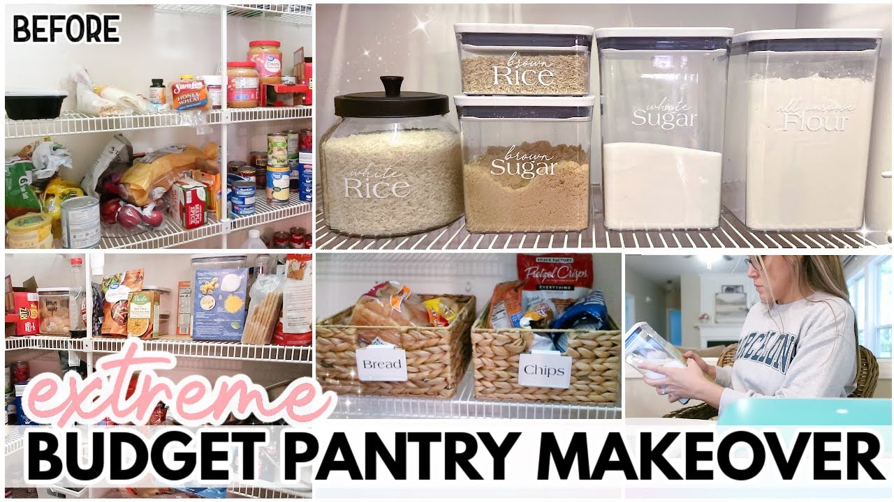 HUGE PANTRY TRANSFORMATION 2022! HOW TO DIY ORGANIZE YOUR PANTRY