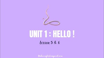 ACADEMY STARS STARTER - UNIT 1 - LESSON 5 & 6