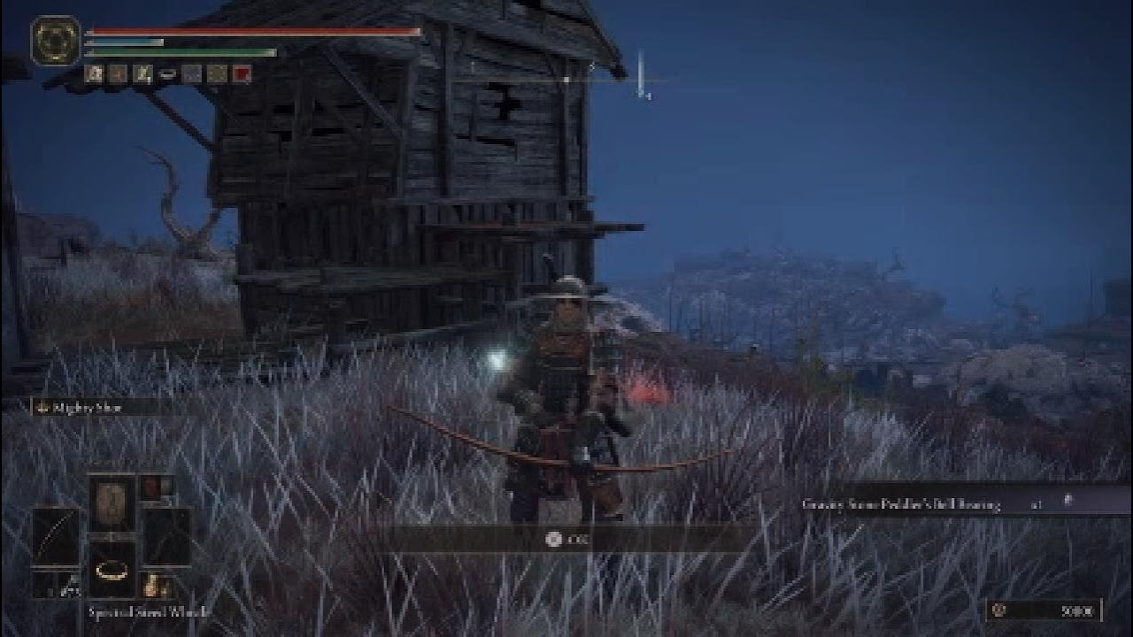 Bell Bearing Hunter At Isolated Merchant Shack Bow Cheese Elden Ring