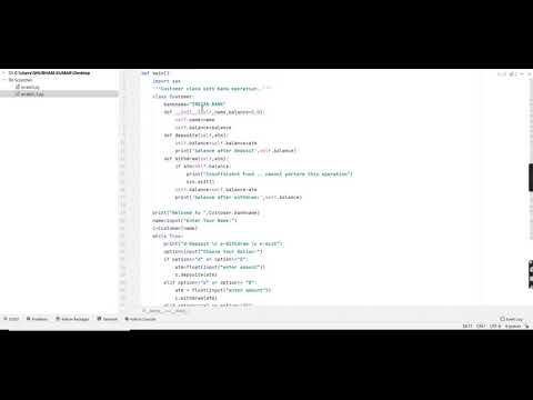 python banking system program
