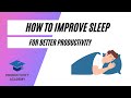 How To Improve Sleep For Better Productivity