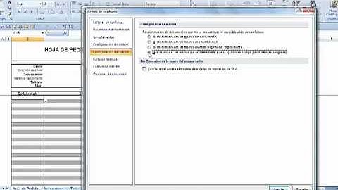 Habilitar macros Excel 2007