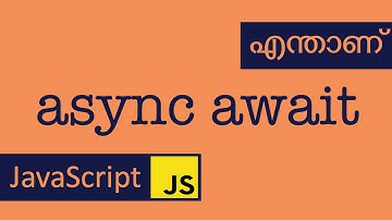 async | await | JavaScript | Malayalam | Promise