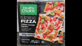 Healthy Choice Flatbread Pizza Chicken Sausage Supreme Review