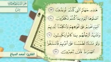 آية٦٦سورة يس مكرر القارئ أحمد الدباغ