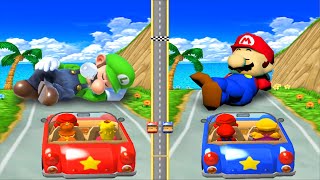 【マリオパーティ6】ミニゲームピーチVsデイジーVsマリオVsワリオ(COM最強 たつじん)