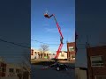 Goman trailer-mounted spider lift P16, height 16m, radius 6.2m; high mobility with low budget.
