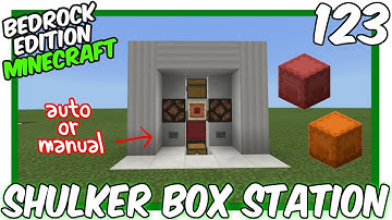 Automatic Shulker Box Station Tutorial [Minecraft Bedrock Edition]