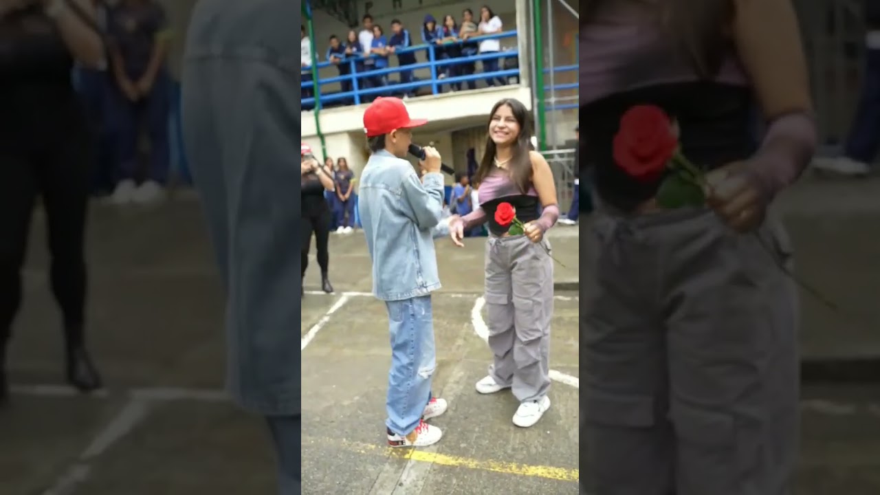 El niño más viral de Medellín me dio una rosita 🌹 