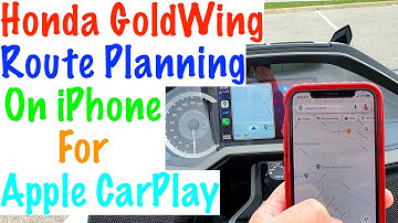 2018+ Honda GoldWing Google Maps Route Planning On iPhone For Apple CarPlay