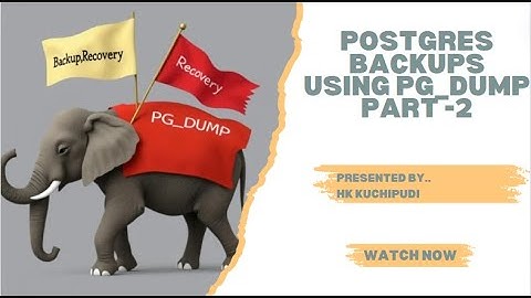 Concept of backup  & recovery in postgres part2