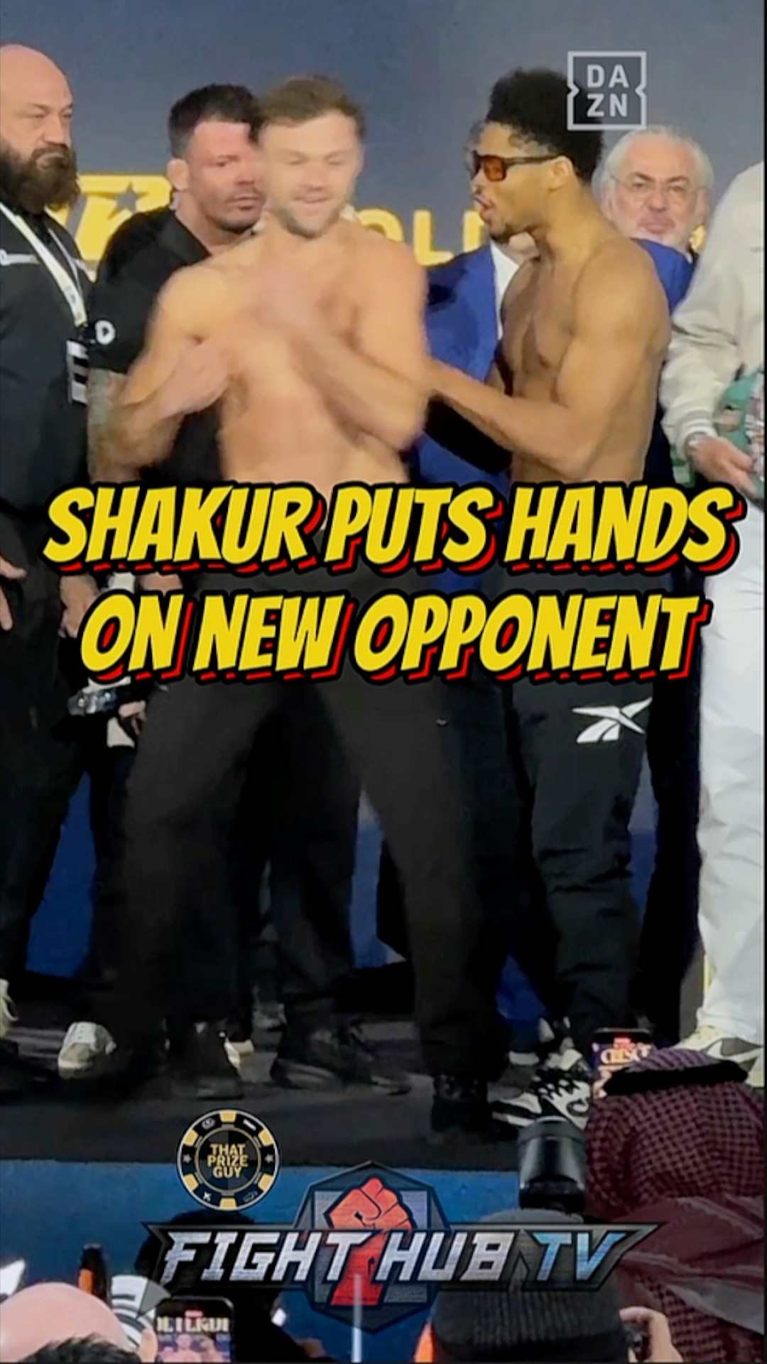 Shakur Stevenson TRIES TO PUNK Padley during Final face off at Weigh-ins!