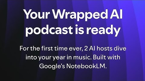 Spotify Wrapped - AI Podcast