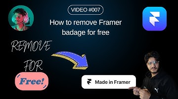 How to remove framer badge for free. VIDEO#012