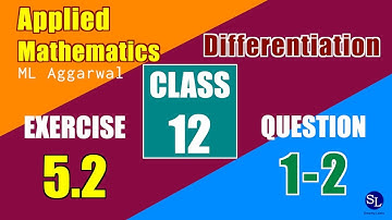 Class 12 Applied Mathematics ML Aggarwal - Differentiation - Ex 5-2 Q1-ii Differentiate...