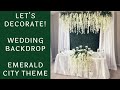 Beautiful Floral Boxwood Hedge Backdrop | Tutorial