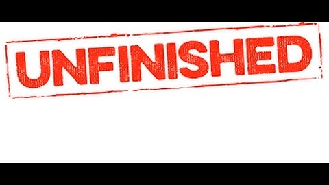 unfinished stop motion project