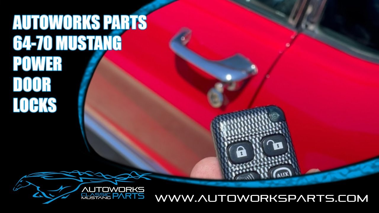 Mustang Power Door Locks 64-70 Classic by Autoworks Parts - YouTube