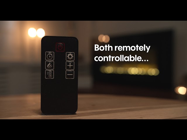 Electric Fireplace with Remote Control - YouTube