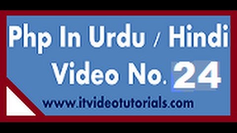 Php tutorials in urdu ,hindi foreach loop