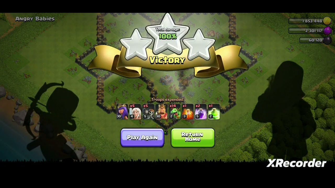 PRACTICE: EASILY THREE STAR LAVA&LOONS,ANGRY BABIES  AND WITCH SLAP TOWNHALL 9 .(Clash of Clans)