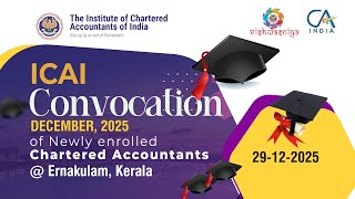 ICAI CONVOCATION DECEMBER  2025 @ Ernakulam, Kerala | Live at Innate Conventional Eco Land |II
