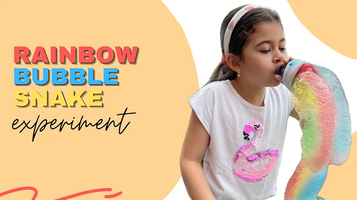 Rainbow Bubble Snake Experiment for Kids! - DIY at Home