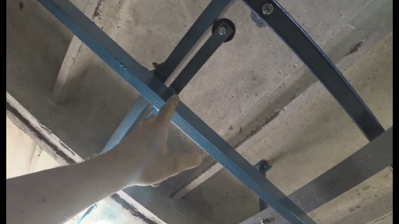 Самодельная кран балка на весь гараж - YouTube