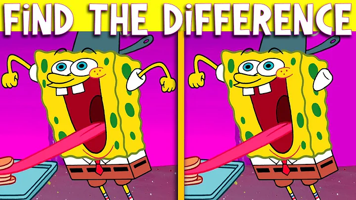 FIND THE DIFFERENCE Spongebob Squarepants | Spot the difference Brain Games for Kids