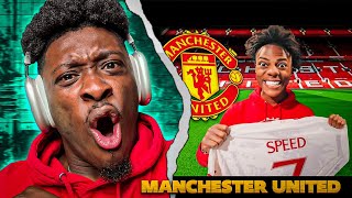 ISHOWSPEED SIGNED to MANCHESTER UNITED.. 🤯🔥 REACTION