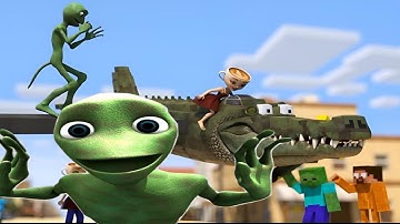 All Variation Dame Tu Cosita Music Video 2025 🆚 Funny alien dance 🆚  Dancing Green Alien