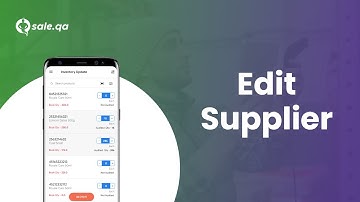 How to Edit Supplier in Qsale Inventory Application?