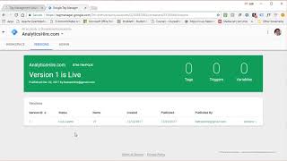 Overview of Google Tag Manager Interface