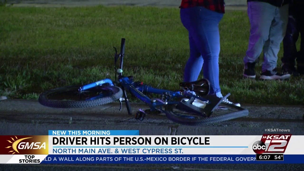 Bicyclist taken to hospital after being hit by vehicle - YouTube