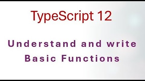 12 TypeScript Introduction to Functions in TypeScript – Learn with a Simple Example! 🚀