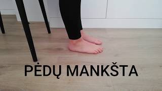 Pratimai Pėdų Mankšta.