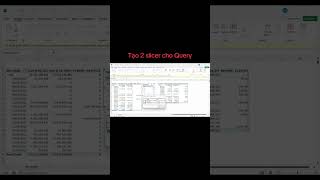 Cách tạo 2 slicer cho Power Query