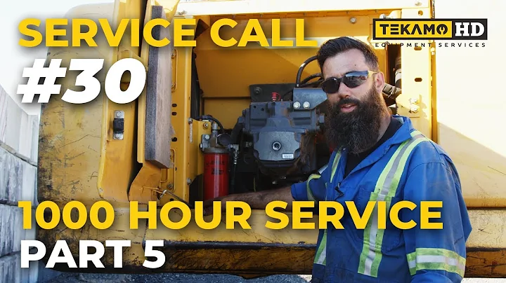 Pump Drive Oil Change: How to do a 1000 Hour Service on a Komatsu PC200LC-8