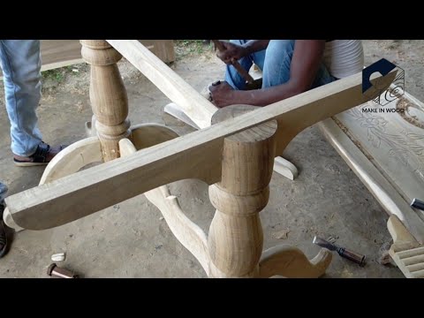 Dining table tutorial ful video. Make in