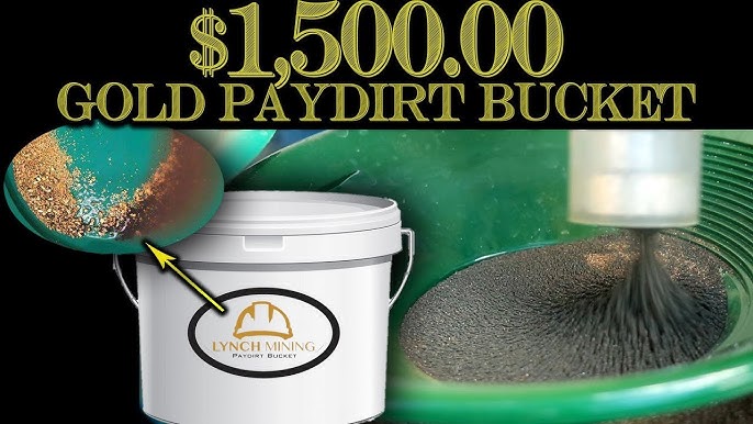 Mammoth Gold Paydirt 'THE NUGGET' Panning Pay Dirt Bag - Gold Prospecting  Concentrate