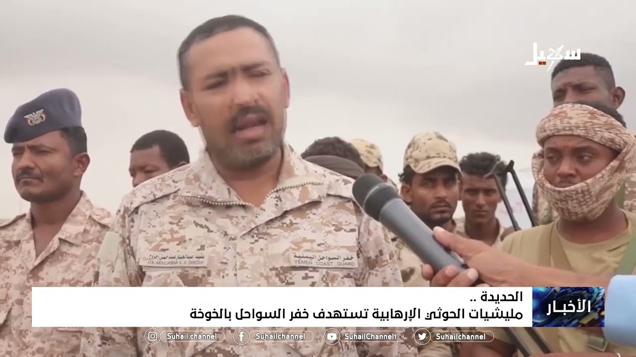 #مليشيا_إيران_الحوثية  الإرهابية تستهدف خفر السواحل بالخوخة
