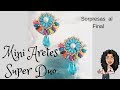 DIY TUTORIAL MINI ARETES SUPER DUO / simple flower earring #handmadeaccesories #simpleearring