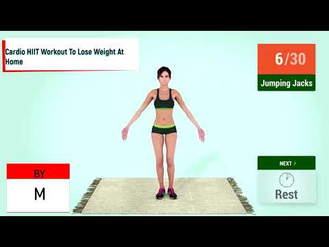 Cardio HIIT Workout To Lose Weight At Home/კარდიო ვარჯიში წონის დასაკლებად სახლში