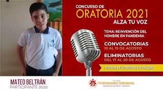 CONCURSO ORATORIA 2021 ALZA TU VOZ