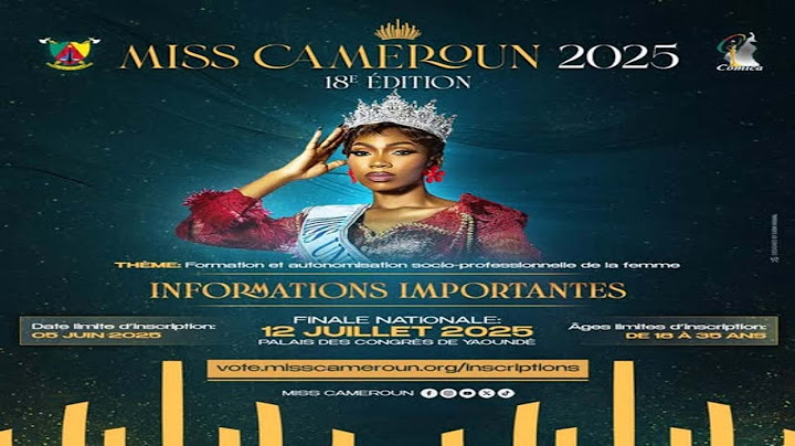 🚨EN 𝐃𝐈𝐑𝐄𝐂𝐓 🚨  FINALE NATIONALE MISS CAMEROUN 2025