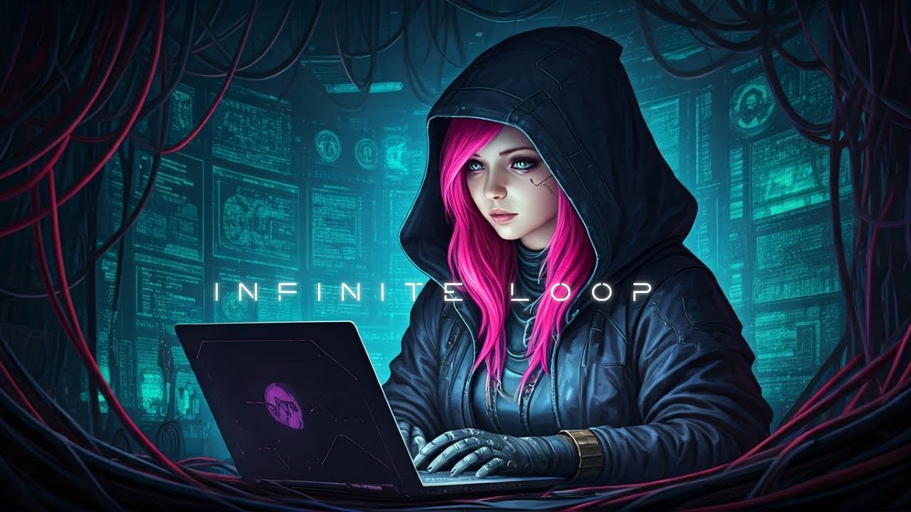 Infinite Loop - Cyberpunk Focus Music for Coding, Productivity & Deep Work | Chill Electronic Beats