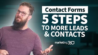 Contact Form Design: 5 Steps to More Leads & Contacts - Online Marketing Tips | Marketing 360