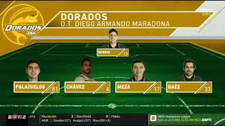 Dorados 4-1 Cafetaleros Debut de Maradona Resumen