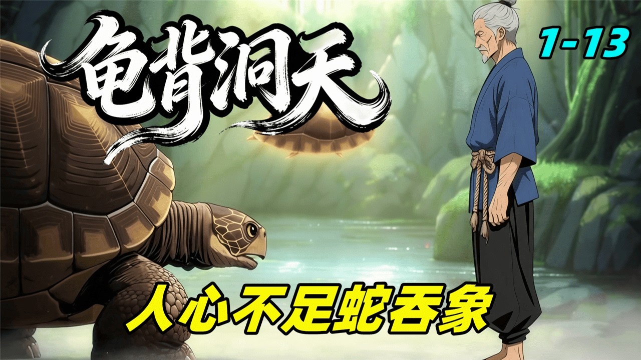 龟背洞天 1-13集完结版 人不足蛇吞象#漫剧 #动画推荐 #动漫 #動漫 #民间故事 故事 #ai漫剧