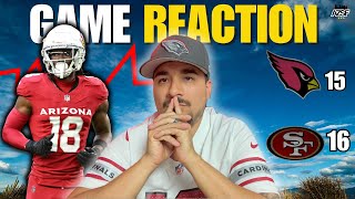 POST GAME REACTION: The Arizona Cardinals Lose A HEARTBREAKER To the 49ers | Offensive Struggles...